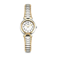 Timex Pleasant Street Womens Two Tone Stainless Steel Expansion Watch T218549j