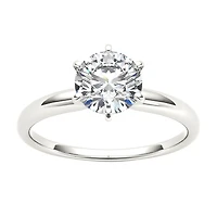Womens CT. Natural White Diamond 14K Gold Round Solitaire Engagement Ring