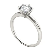 Womens CT. Natural White Diamond 14K Gold Round Solitaire Engagement Ring