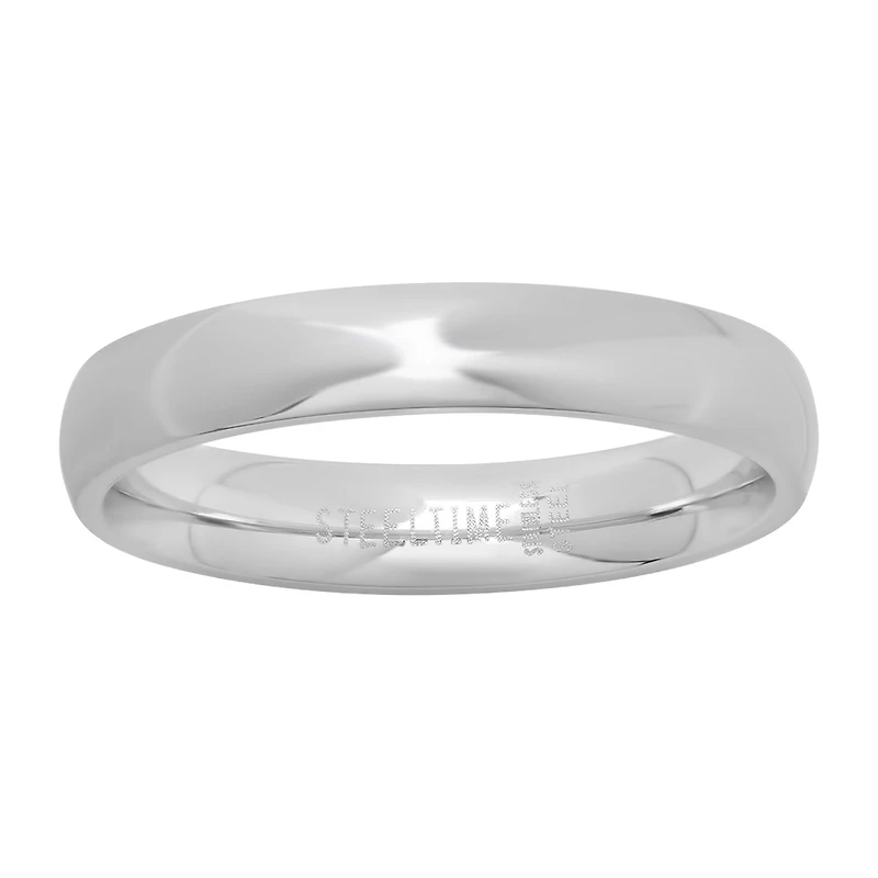 Steeltime Mens 4MM Stainless Steel Band