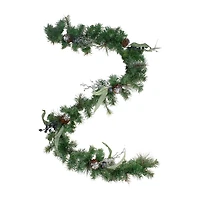 6' x 12'' Pine and Blueberries Artificial Christmas Garland - Unlit