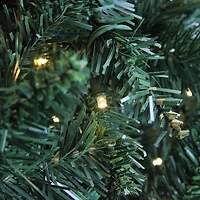 4.5' Pre-Lit Buffalo Fir Full Artificial Christmas Tree - Warm White LED Lights