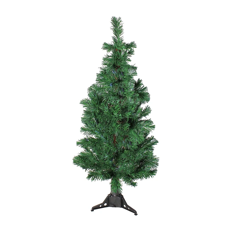 4' Pre-Lit Artificial Spiral Pine Christmas Tree - Multi Color Lights