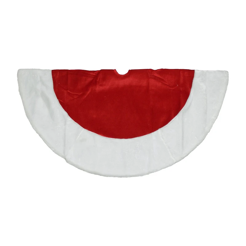 Northlight Red And White Traditional Border Tree Skirt