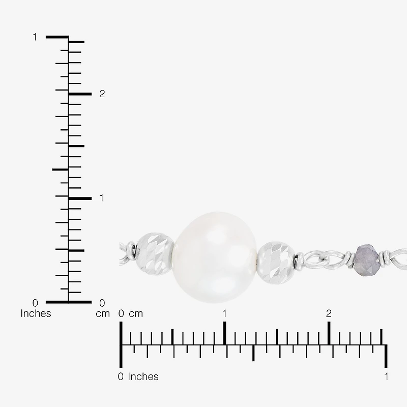 Limited Quantities! Womens White Sterling Silver Inch Strand Necklace