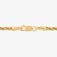 Unisex Adult 10K Gold 18 Inch Rope Chain Necklace