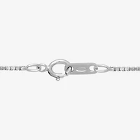 Womens 1/10 CT. T.W. Lab Grown White Diamond Sterling Silver Heart 18 Inch Pendant Necklace