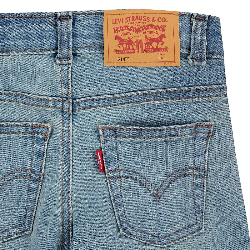 Levi's® Little Boys Adjustable Waist Mid Rise 514™ Straight Leg Jean