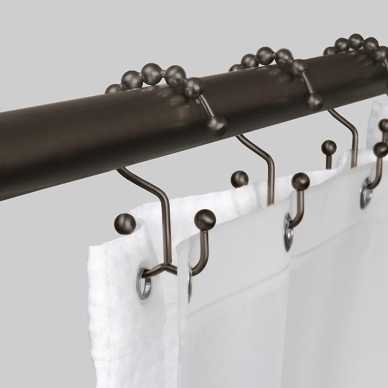 Maytex Mills Double Ball Glilde Shower Curtain Hooks
