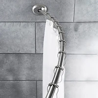 Maytex Mills Luminex Dual Mount Single Curved Shower Curtain Rod