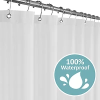 Maytex Mills Waterproof Herringbone Shower Curtain Liner