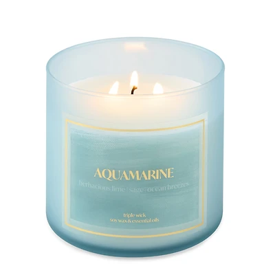 Distant Lands Aquamarine 3-Wick Scented Jar Candle