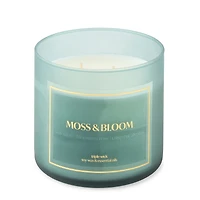 Distant Lands Moss & Bloom 3-Wick Scented Jar Candle