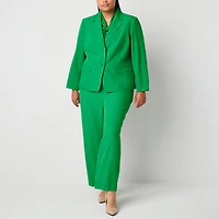 Black Label by Evan-Picone Womens Plus Classic Fit Suit Jacket