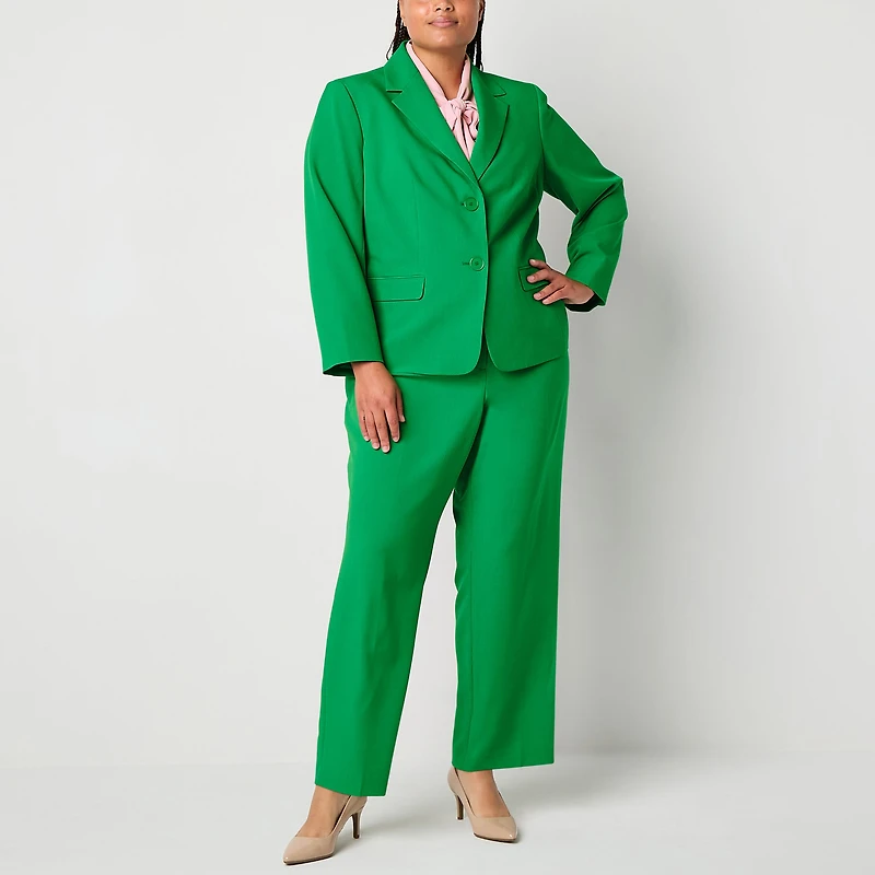 Black Label by Evan-Picone Womens Plus Classic Fit Suit Jacket