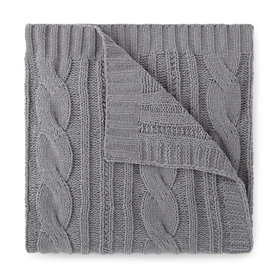 Linden Street Cable Knit Chenille Throw