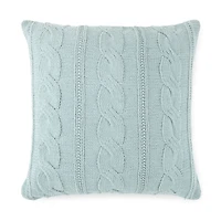 Linden Street Cable Knit Chenille 22x22 Square Pillow