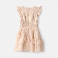 Carter's Little & Big Kid Girls Short Sleeve Flutter A-Line Dress