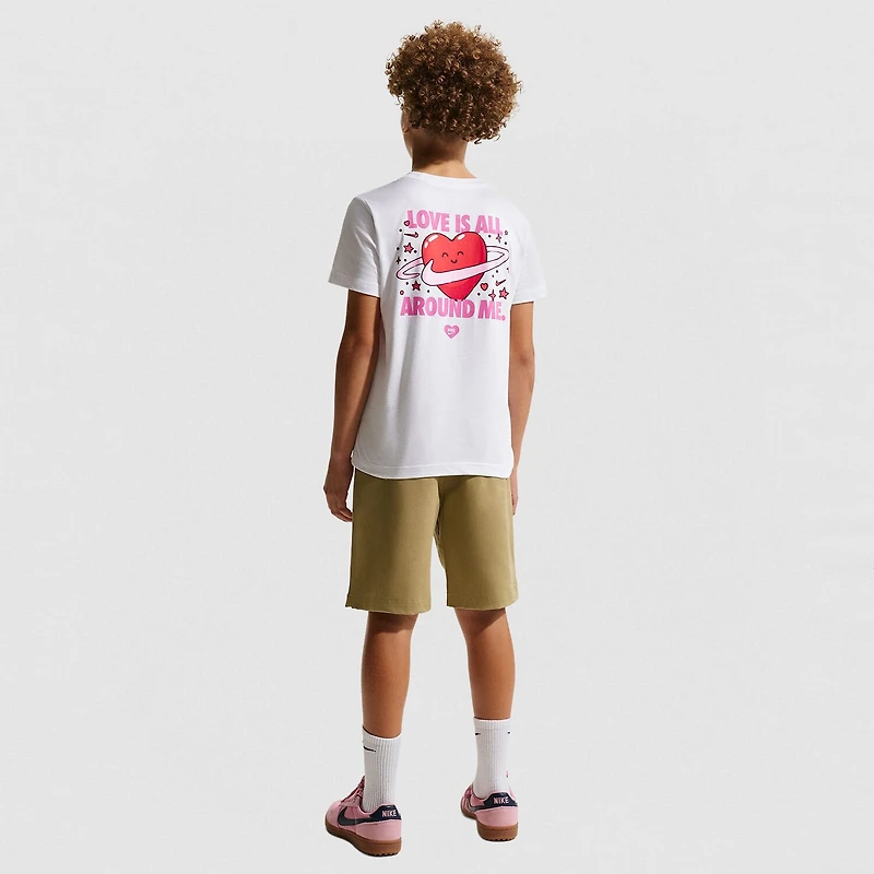 Nike Club Big Kid Unisex Crew Neck Short Sleeve Regular Fit Graphic T-Shirt