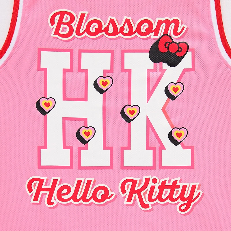 Hello Kitty® And Friends X The Powerpuff Girls™ Womens Juniors Crew Neck Basketball Jersey