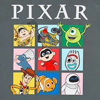 Pixar Boyfriend Tee Womens Juniors Crew Neck Short Sleeve Regular Fit Graphic T-Shirt