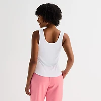 Juicy By Couture Womens Juniors Crew Neck Sleeveless Tank Top