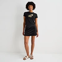 Juicy By Couture Womens Juniors Mid Rise Scooter Skirt