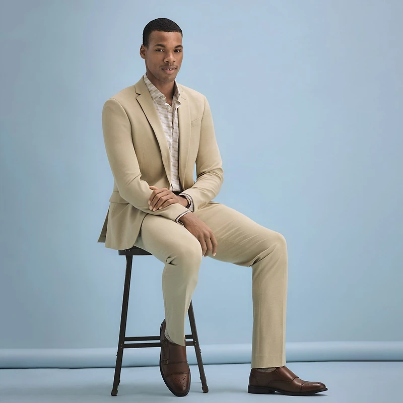 J. Ferrar 360 Stretch Mens Slim Fit Flat Front Suit Pant
