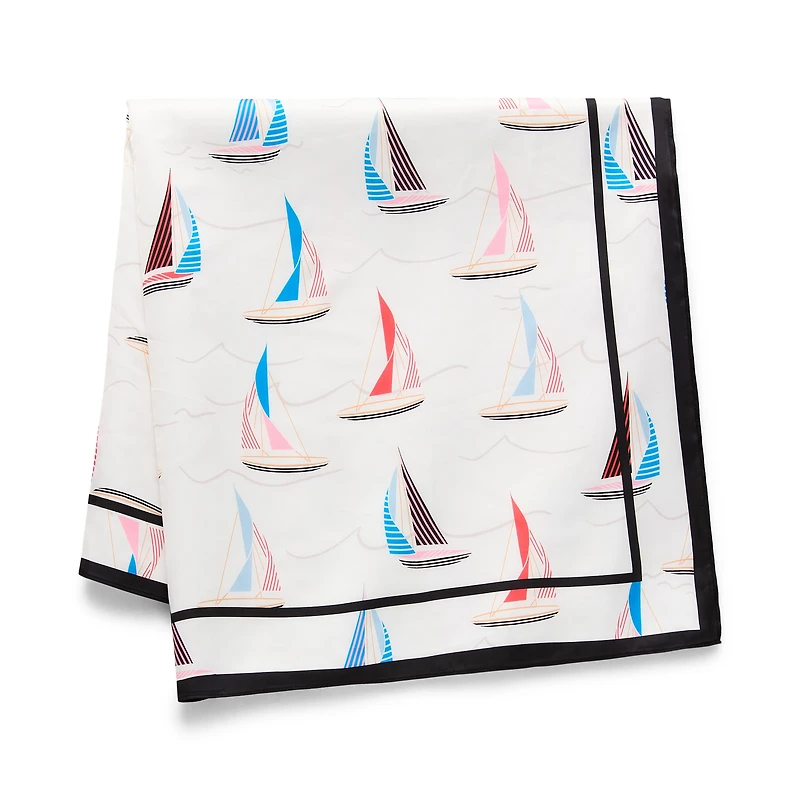 Mixit Sailboat Print Square Scarf