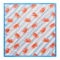 Mixit Crab Print Square Scarf