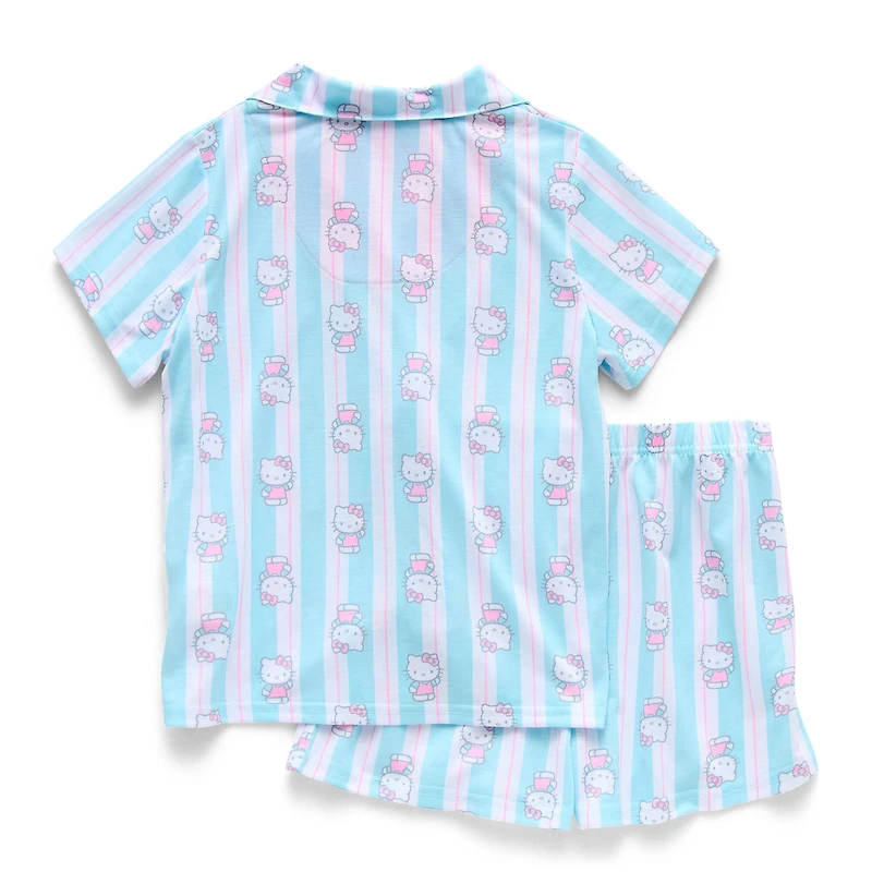 Little & Big Kid Girls Hello Kitty Crew Neck Short Sleeve -pc. Pajama Set
