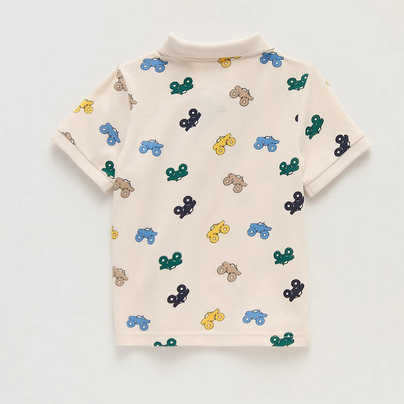 Okie Dokie Toddler & Little Boys Short Sleeve Regular Fit Polo Shirt