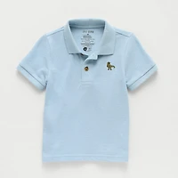 Okie Dokie Toddler & Little Boys Short Sleeve Regular Fit Polo Shirt