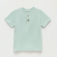 Okie Dokie Toddler & Little Boys Short Sleeve Regular Fit Henley Shirt