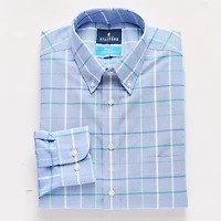 Stafford Coolmax All Season Ecomade Oxford Mens Slim Fit Stretch Fabric Wrinkle Free Long Sleeve Dress Shirt