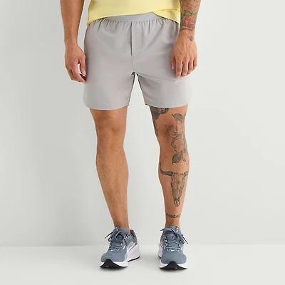 Xersion 2-In-1 Lined Mens 6" Mid Rise Workout Shorts