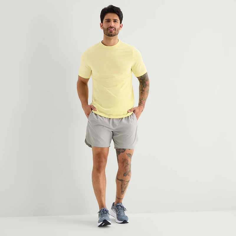 Xersion 2-In-1 Lined Mens 6" Mid Rise Workout Shorts