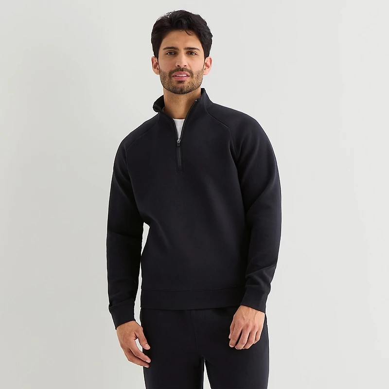 Xersion Mens Mock Neck Long Sleeve Quarter-Zip Pullover