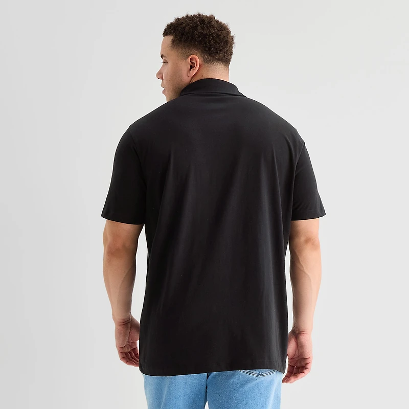 St. John's Bay Jersey Big and Tall Mens Classic Fit Short Sleeve Polo Shirt