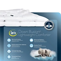 Serta Down Illusion Light Warmth Alternative Comforter