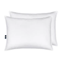 Serta® Down Illusion Firm Density 2-Pack Allergen Barrier 2 Pack Firm Density Bed Pillow
