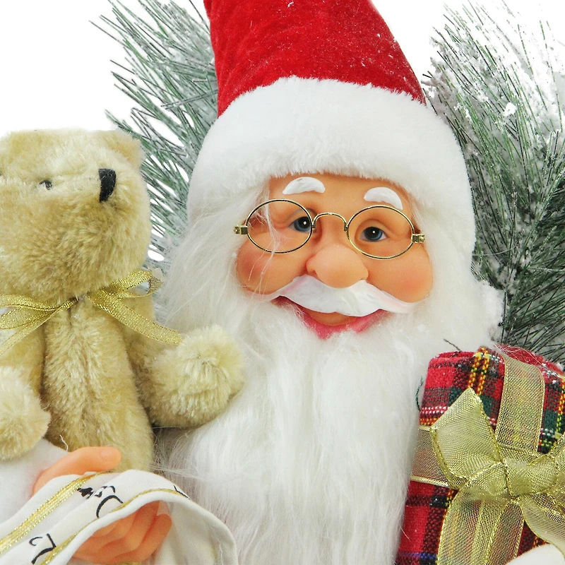 26'' Red and White Traditional Santa Claus Christmas Figure