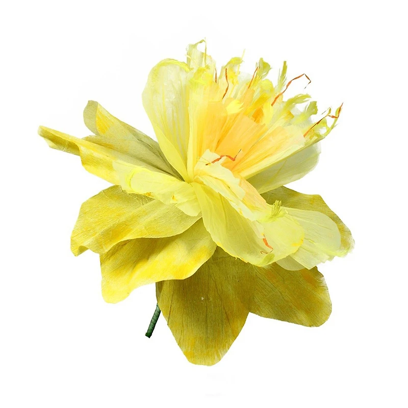30'' Yellow and Green Spring Floral Artificial Craft Stem
