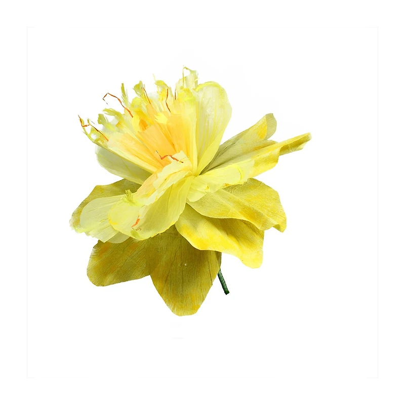30'' Yellow and Green Spring Floral Artificial Craft Stem