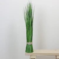 30.25'' Green Artificial Onion Grass Bundle Wrapped with Jute Rope Decoration
