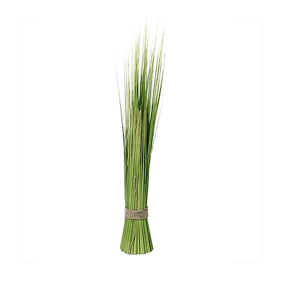 37.75'' Green Artificial Onion Grass Bundle Wrapped with Jute Rope Decoration