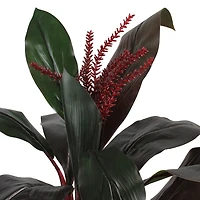 60'' Potted Green and Red Artificial Dracaena Plant