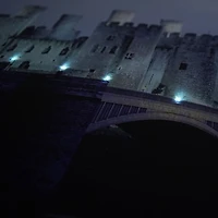 LED Lighted Conwy Castle in Wales Scene Canvas Wall Art 15.75'' x 23.5''