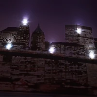 LED Lighted Famous New York City Brooklyn Bridge Skyline Canvas Wall Art 15.75'' x 39.25''