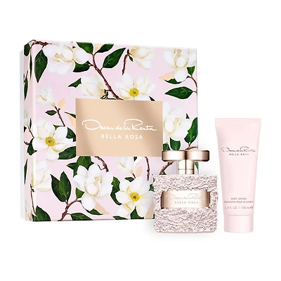 Oscar De La Renta Bella Rosa Eau De Parfum -Pc Gift Set ($167 Value) Perfume Set